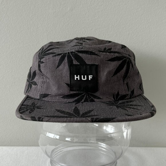 Rare HUF x Snoop Dogg Cap Gray Plant Adjustable Strapback Hat One Size USA EUC - Picture 1 of 11